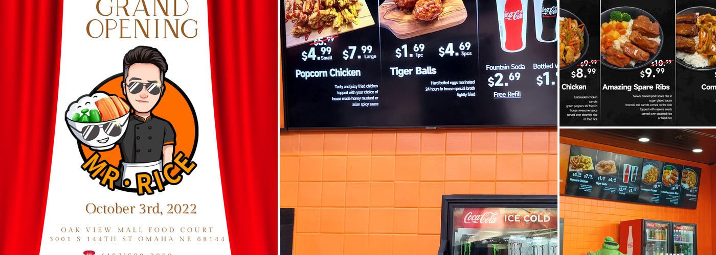 Mr. Rice Menu