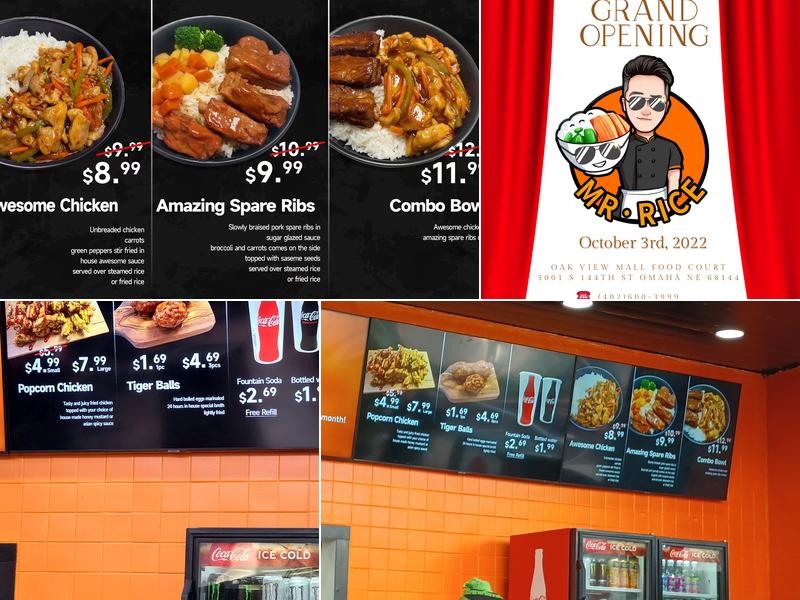 Mr. Rice Menu