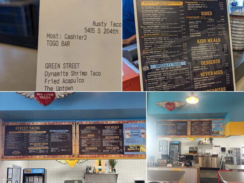 Rusty Taco Menu