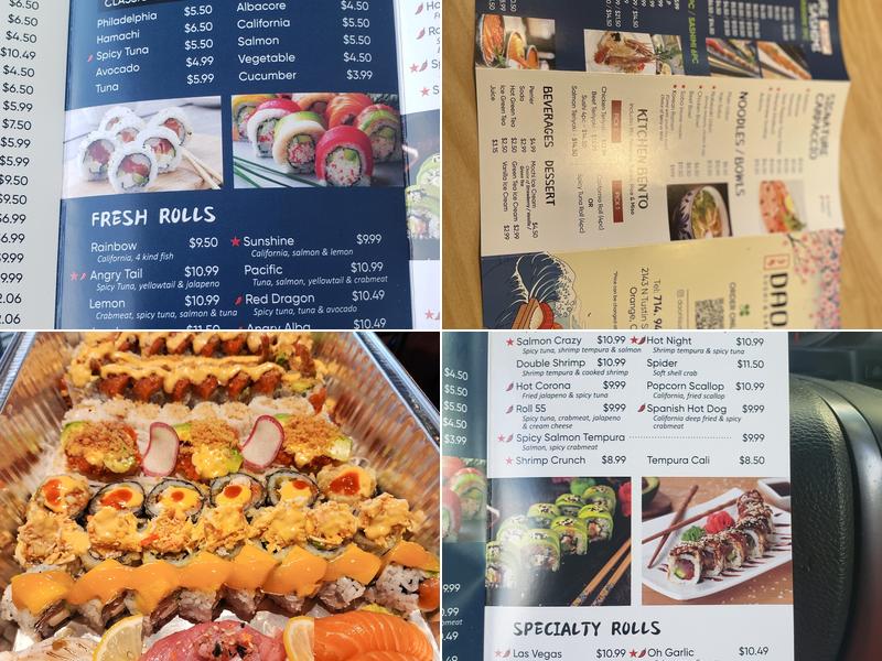 DAONI SUSHI & SAKE BAR Menu