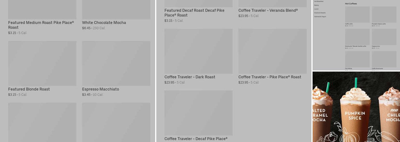 Starbucks Menu