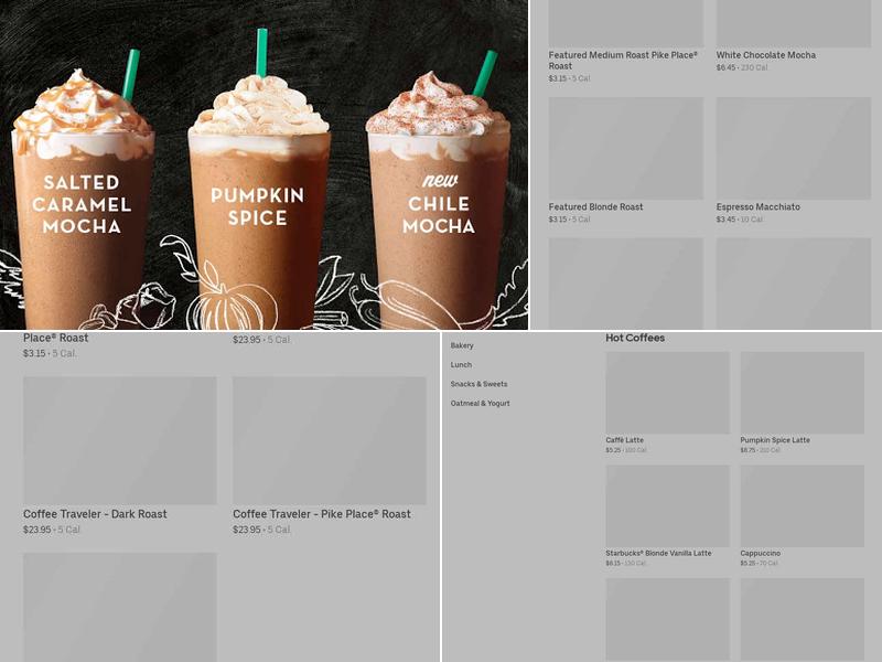 Starbucks Menu