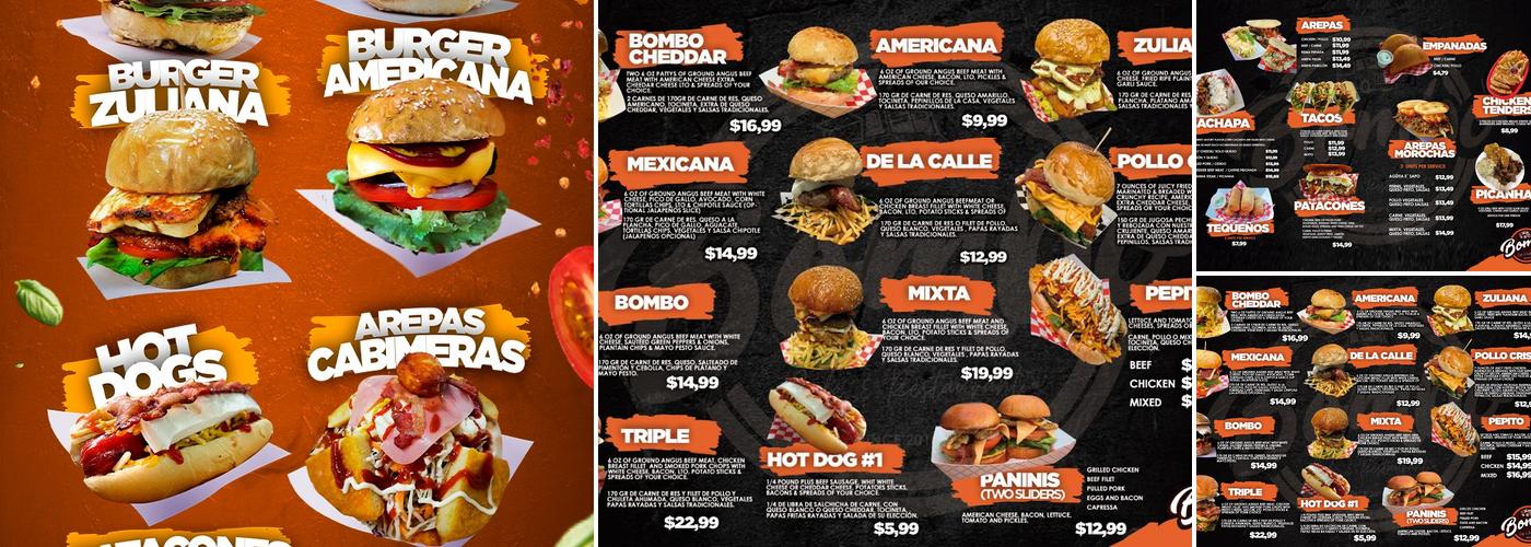 Bombo café restaurant Menu
