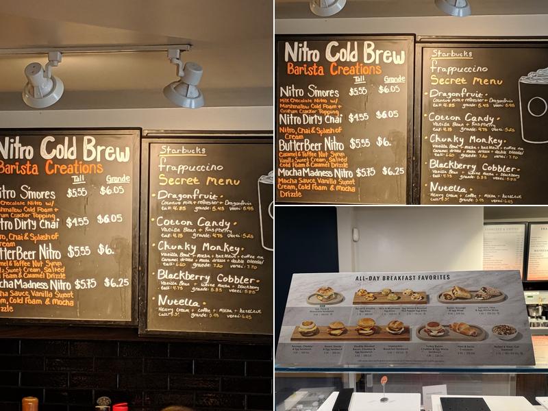 Starbucks Menu