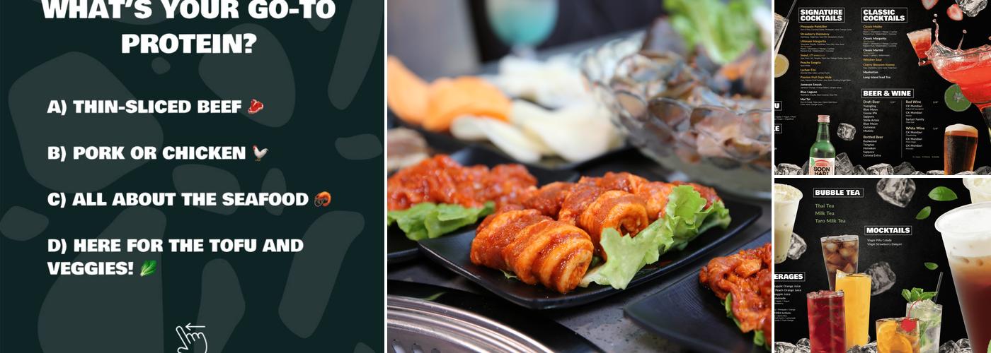 KPOT Korean BBQ & Hot Pot Menu