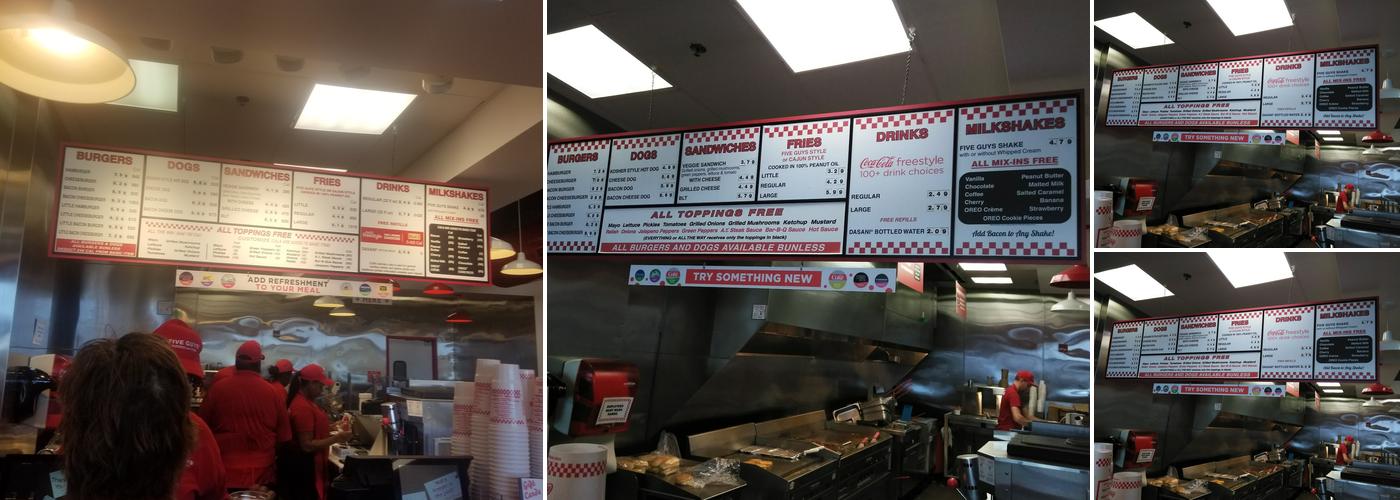 Five Guys Menu