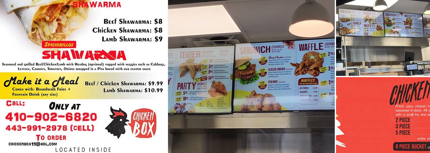 The Original Chicken Box Menu