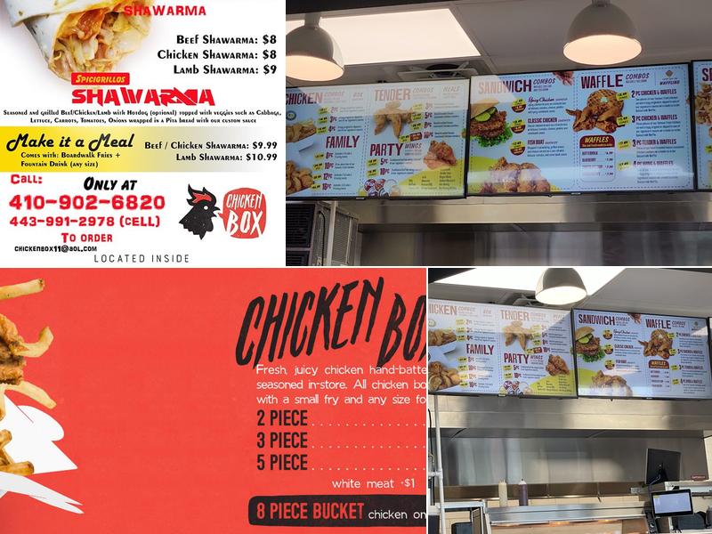 The Original Chicken Box Menu