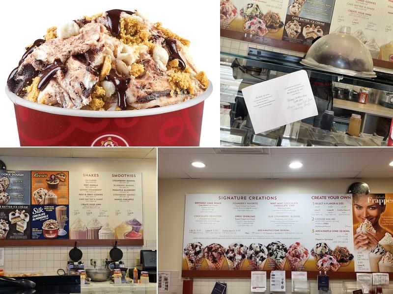 Cold Stone Creamery Menu
