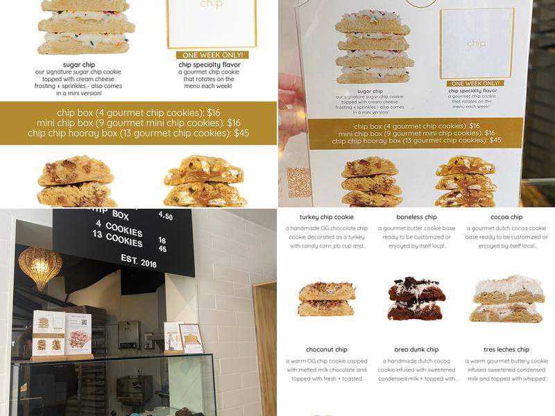 Chip Cookies Menu
