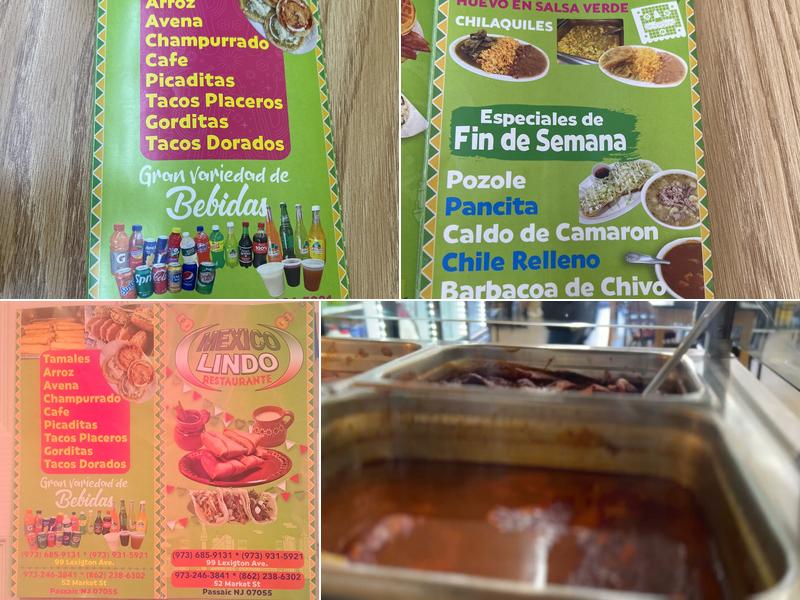 Mexico Lindo Deli Menu