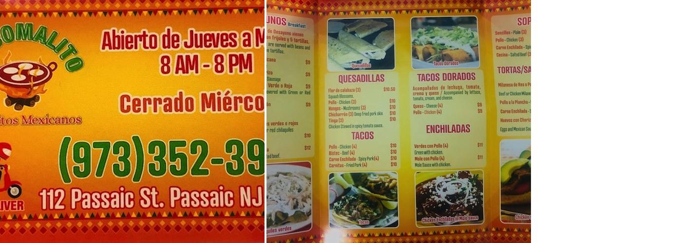 El comalito Menu