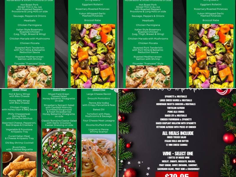 Maria’s Banquet Hall by DiPaolo’s Menu