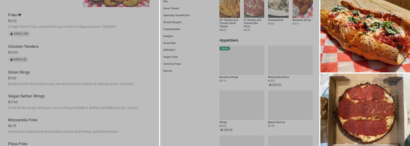 Pizza Plus South Menu