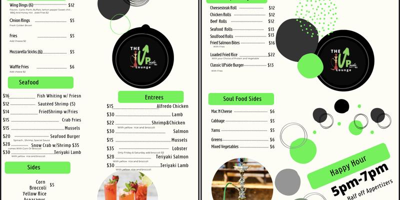 The Upside Bar & Lounge Menu