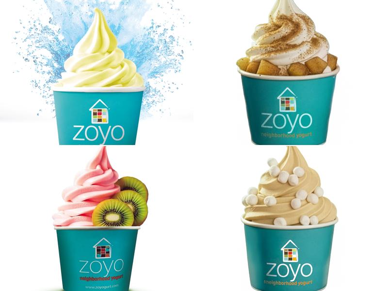 Zoyo Neighborhood Yogurt Menu