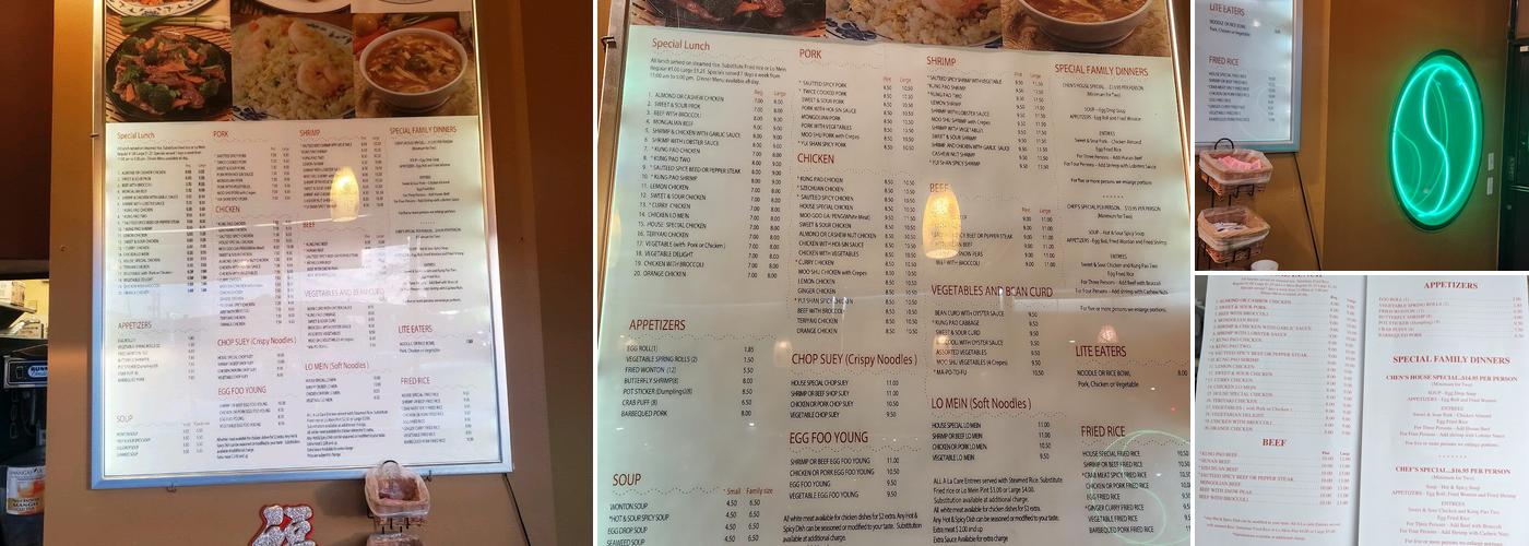 Chen & Wok Menu