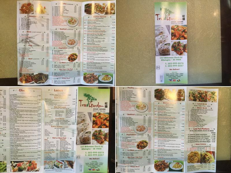 Tree Garden Menu