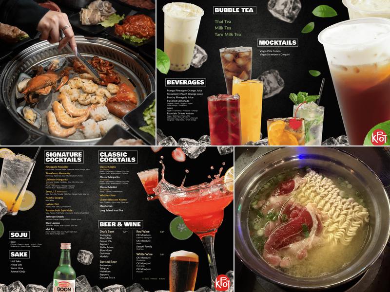 KPOT Korean BBQ & Hot Pot Menu