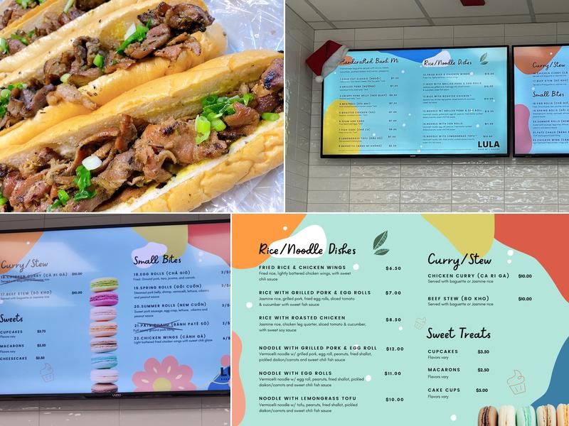 Lula Bánh Mì and Bakery Menu