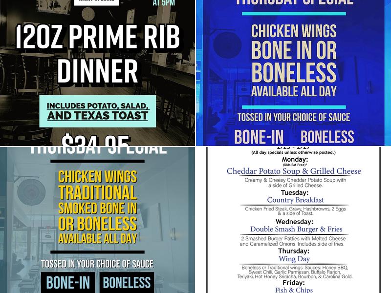 Odd Fellows Menu