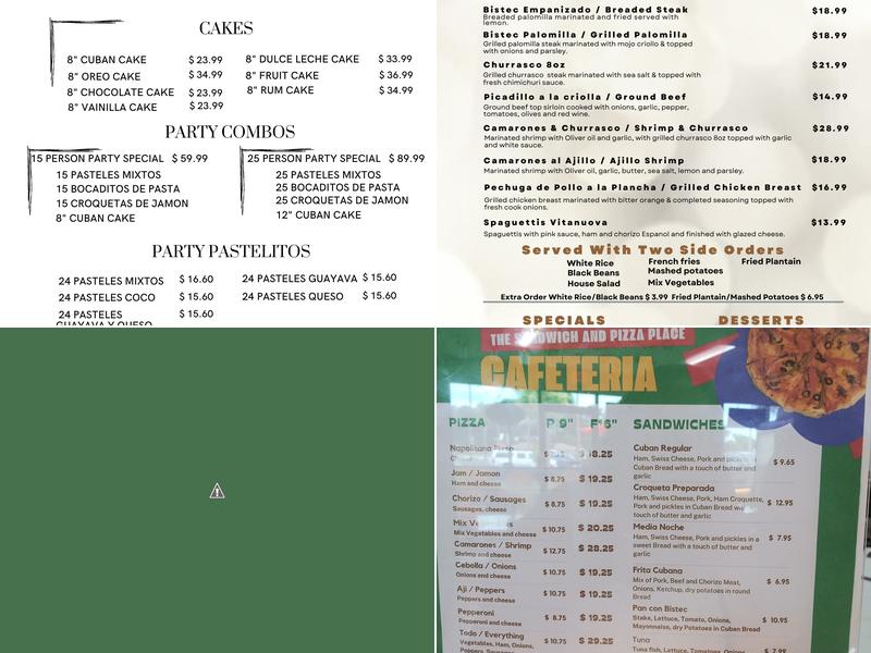 Lily's Market Cafeteria Menu