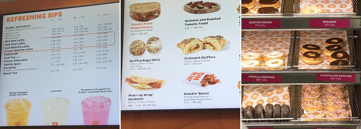 Dunkin’ Menu