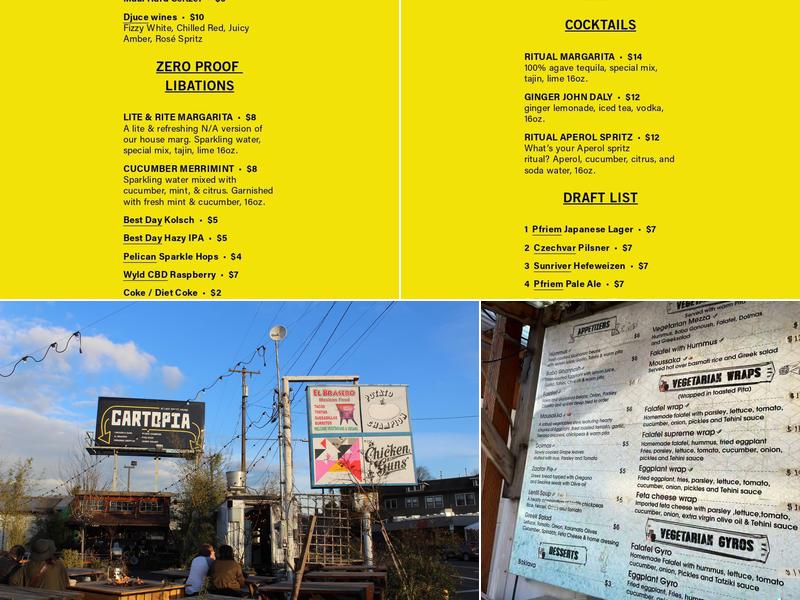 CARTOPIA FOOD CARTS Menu