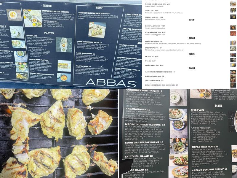 ABBAS Menu