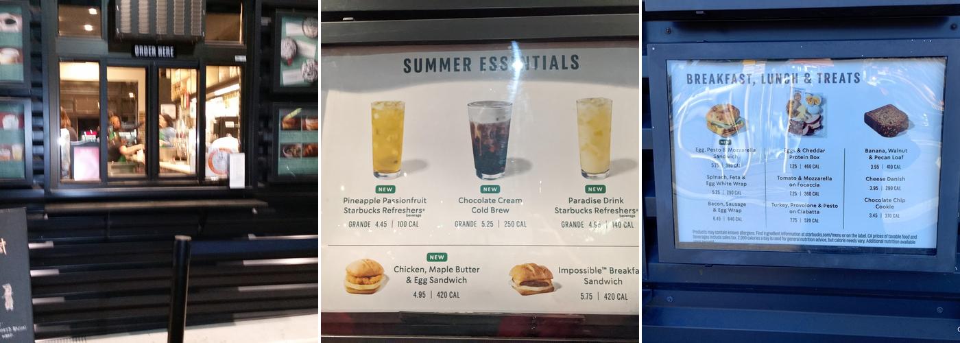 Starbucks Menu