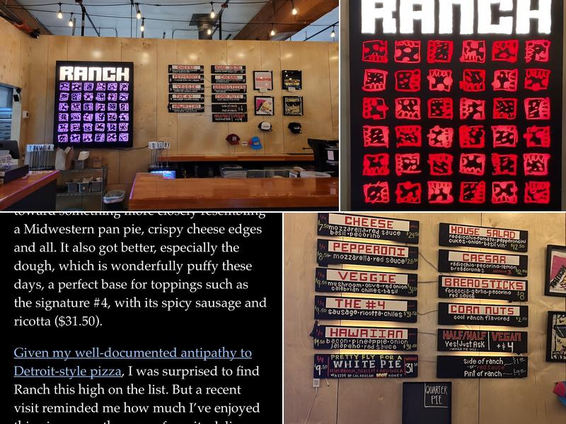 Ranch PDX Southeast Menu