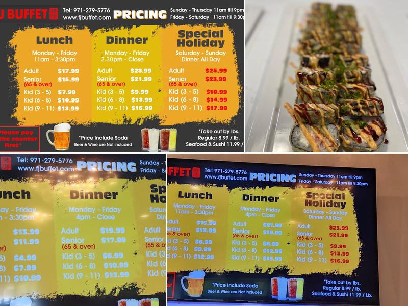 FJ Buffet Menu