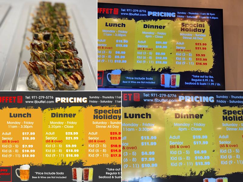 FJ Buffet Menu