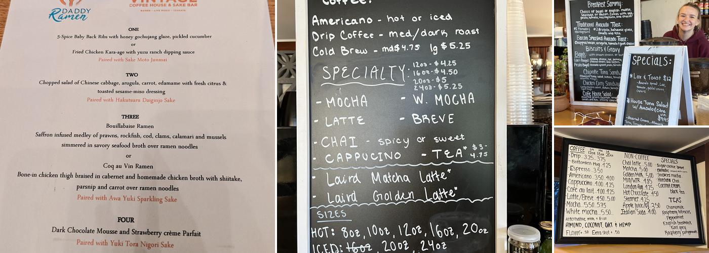 Cafe Soleil Menu