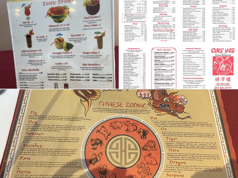 Chef Ho's (243 Atwells Ave) Menu