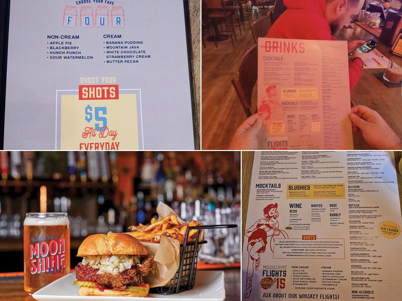 Moonshine Alley Menu