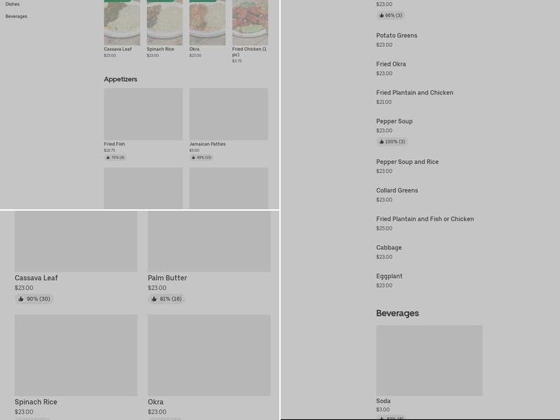 Kebbeh African Restaurant Menu