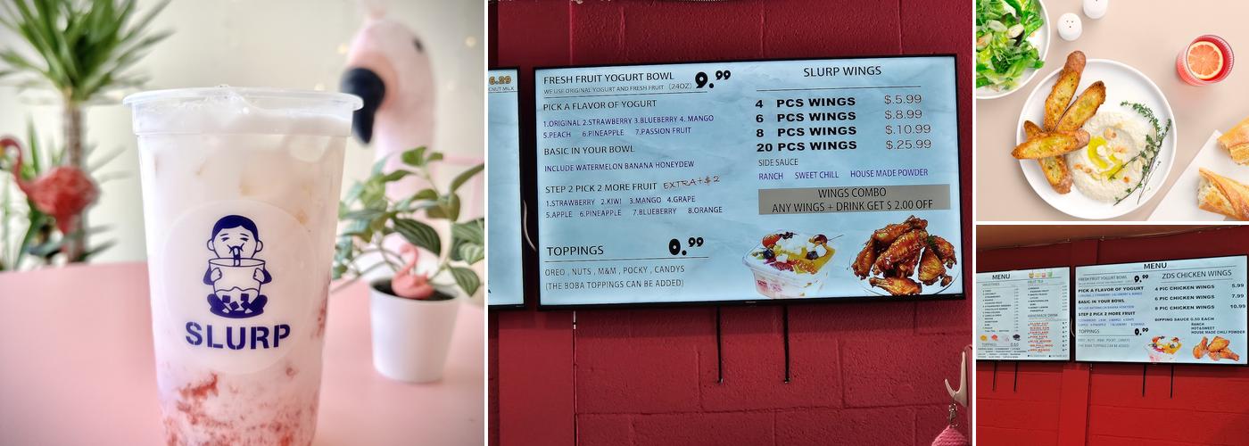 Slurp(boba.chicken wings） Menu