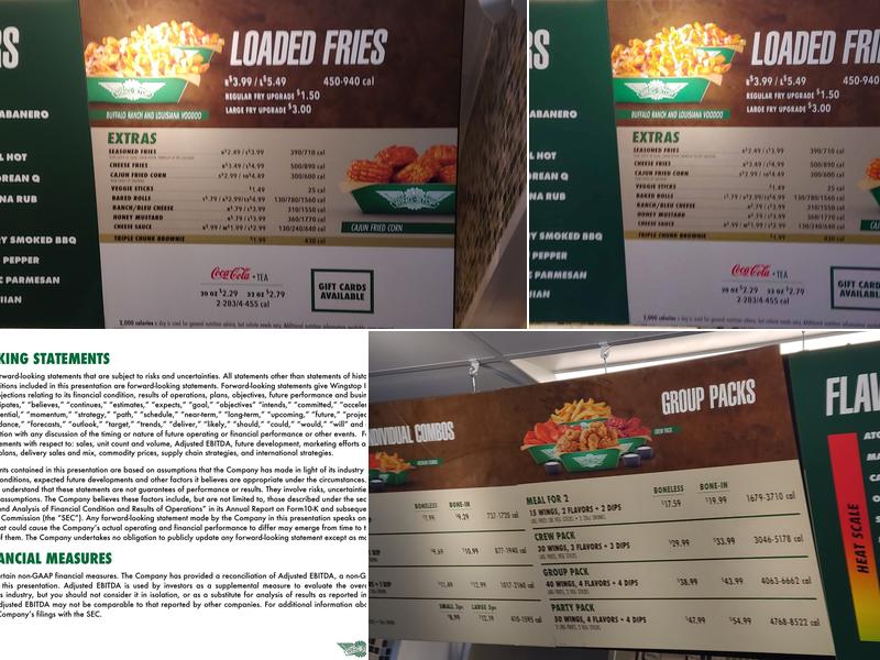 Wingstop Menu