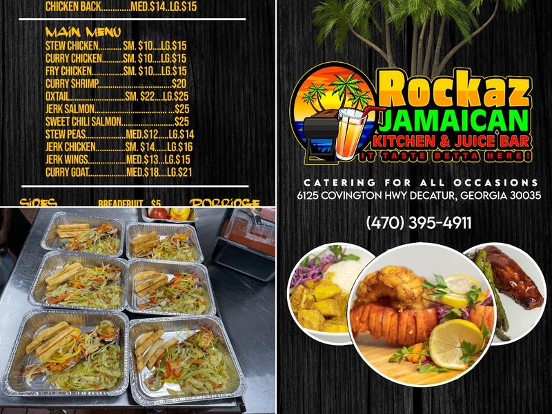 Rockaz Jamaican kitchen & juices bar Menu