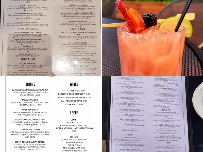 La Condesa Eatery Menu