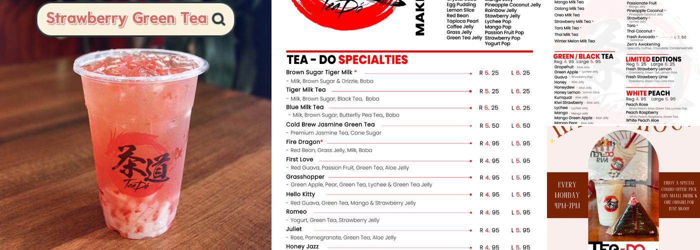 TeaDo RVA Menu