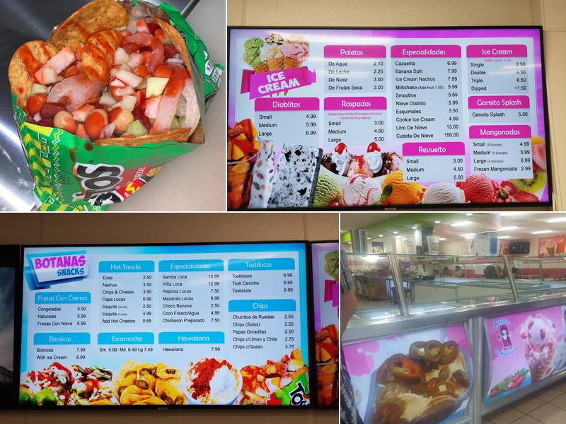 La Michoacana Pops Menu