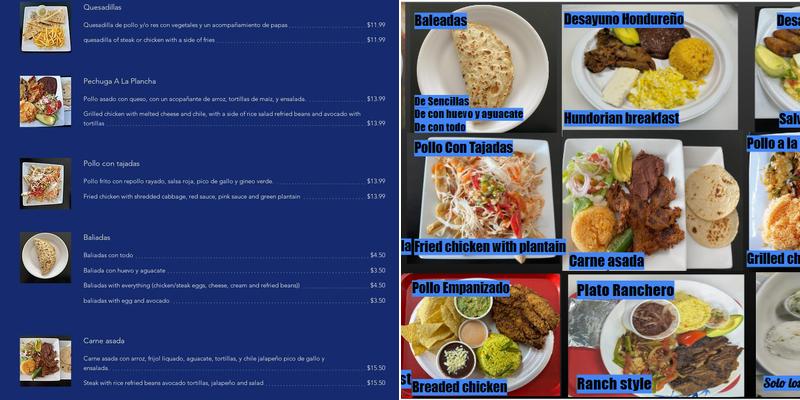 Pupuseria Mama Mima Menu