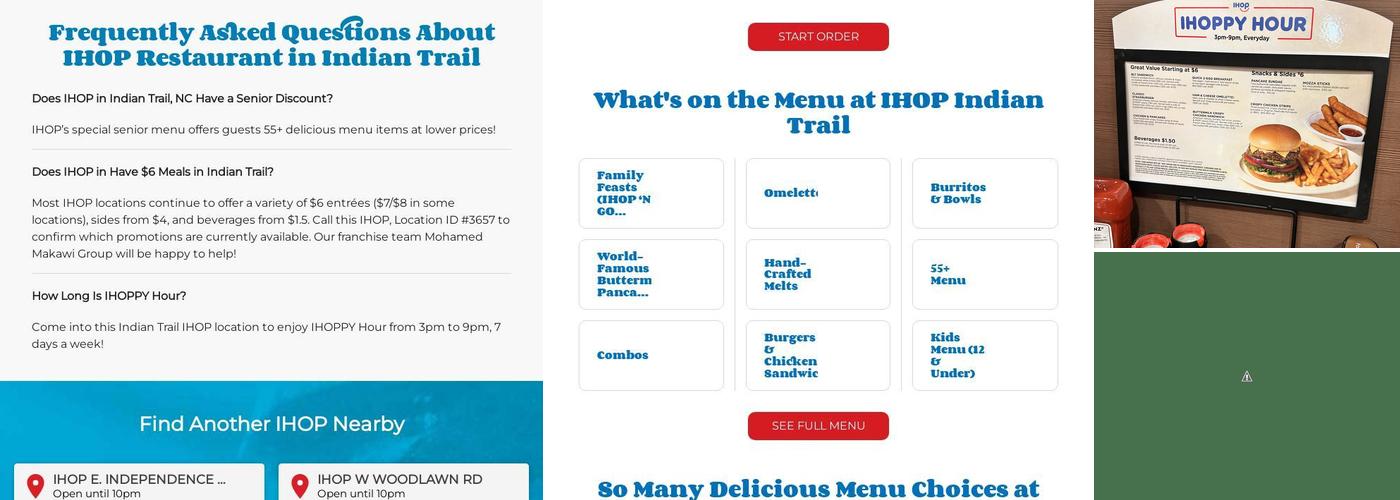 IHOP Menu