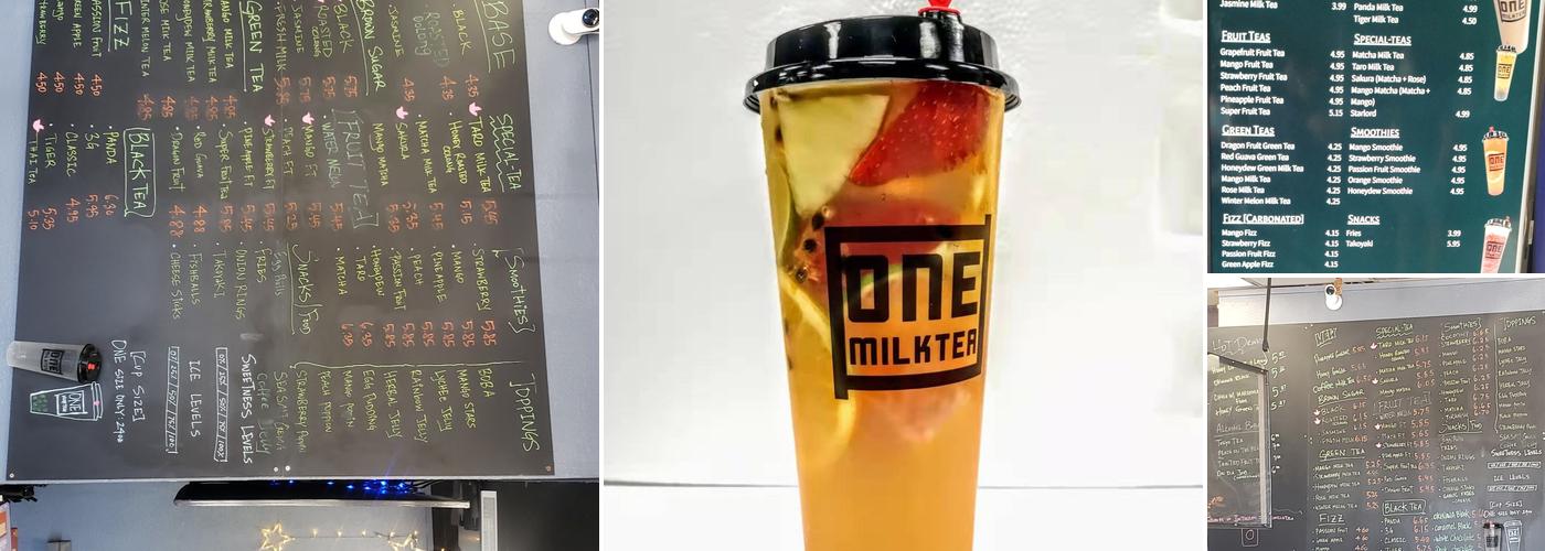 One Milk Tea Sacramento Menu