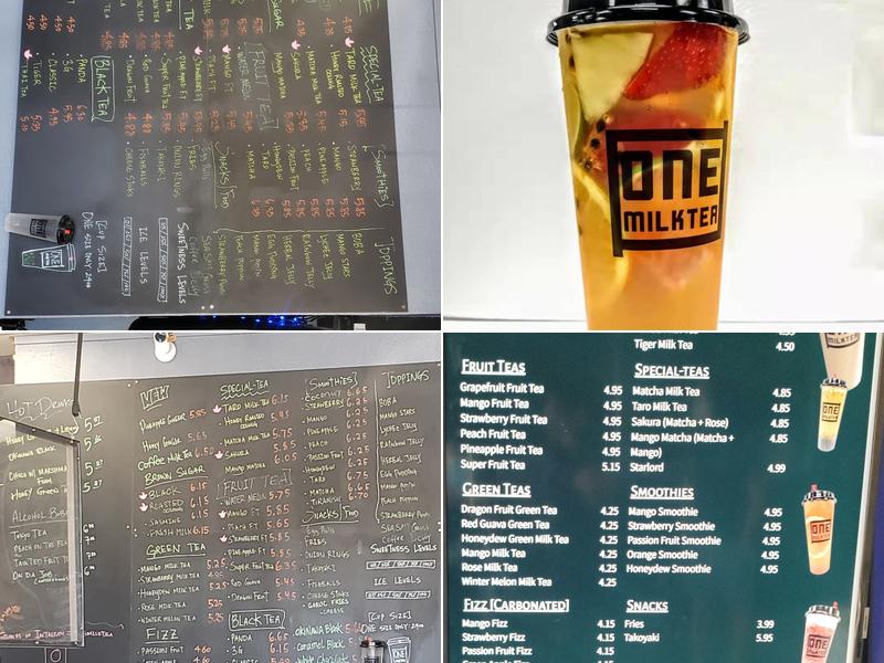 One Milk Tea Sacramento Menu