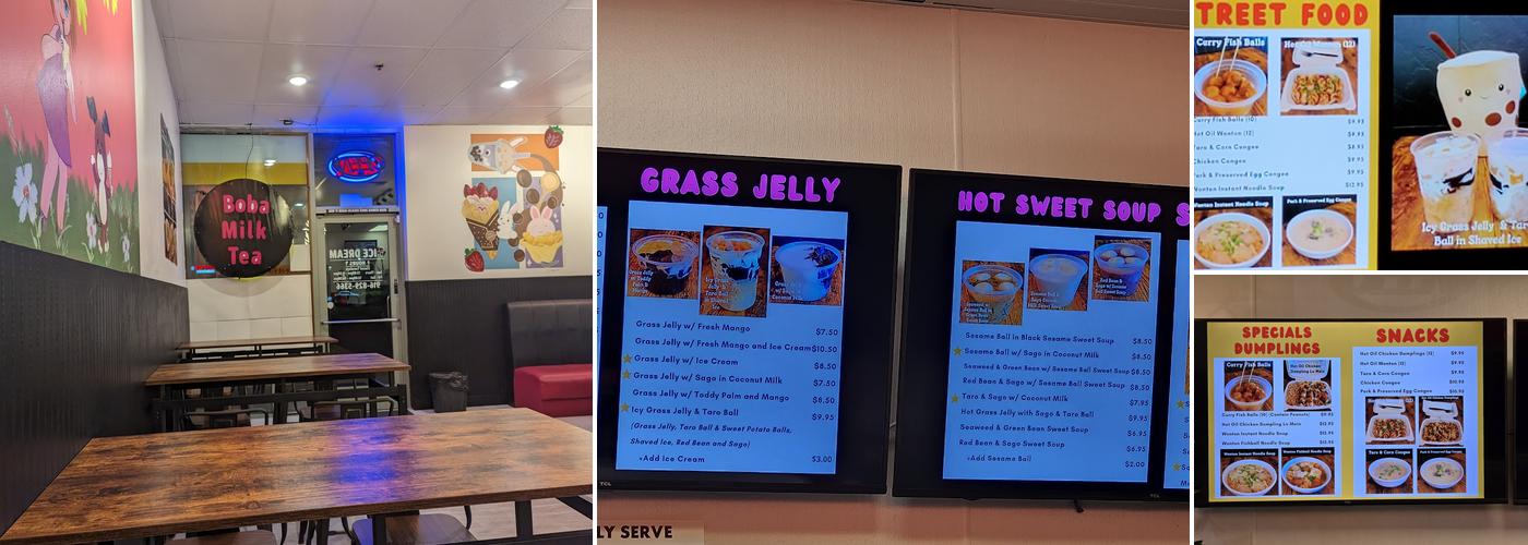 Ice Dream Menu