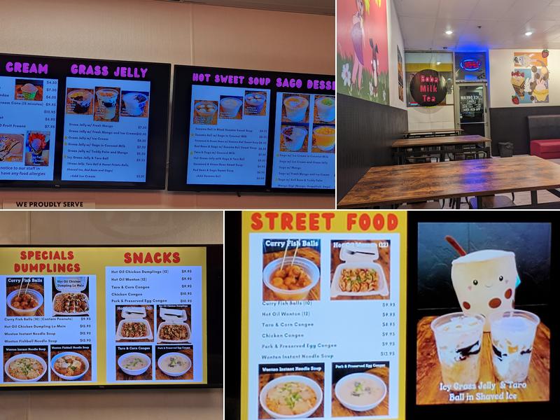 Ice Dream Menu