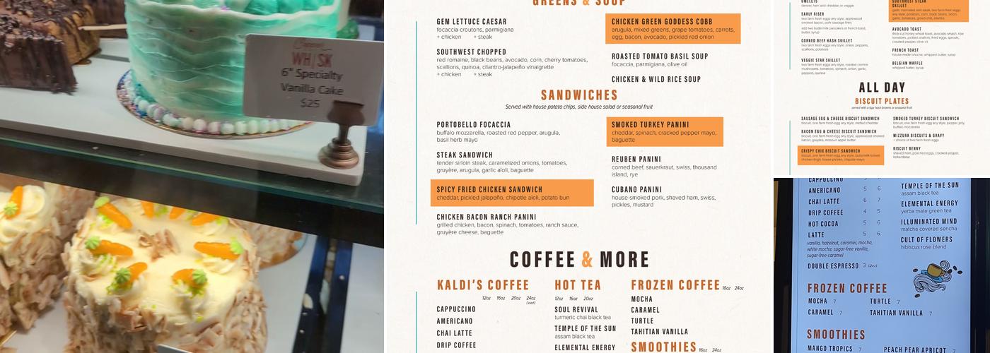 Copper Whisk Menu
